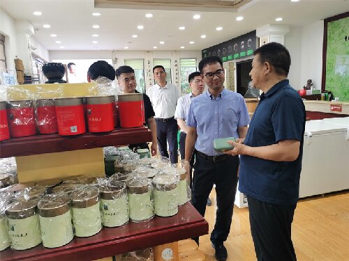 2023年7月13日，中國郵政集團公司河南省分公司夏總一行蒞臨廣義茶印象園參觀指導，給予我司發展高度評價